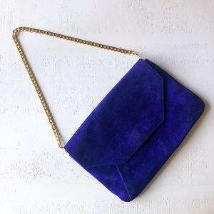 Envelope Suede Clutch
